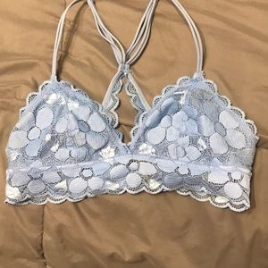 blue bralette